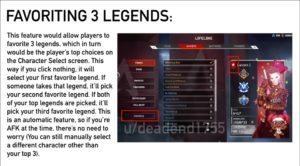 【どう思う？】海外ファン「お気に入りレジェンドを3体まで設定できるようにしない？」