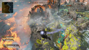 リスポーンシップに当たってしまい元の場所に戻れなくなったブラッドハウンド