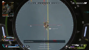 風船を使って逃げようとしている敵をトリプルテイクで撃ち落とす良ショット