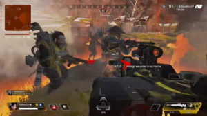 4部隊が集まった最終サークル内でクレーバーを3連続腰撃ちで当ててチャンピオンに!!