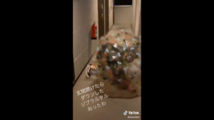 【実写ネタ動画】ノックダウンシールドを構えながら逃げるキャラのモノマネ