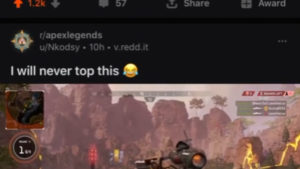 【APEX】海外掲示板で起きた奇跡がコチラ!!←キルカメラみたいになってるwww
