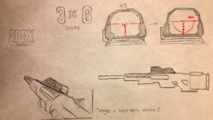 【画像・小ネタ】「APEXで3-6倍スコープを描いてみたけどどう？？」「新イベントのデフォルメキャラを描いてみた」