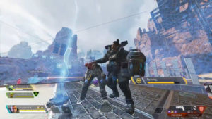 背中を叩く勢いでライフラインを殺してしまうジブラルタル