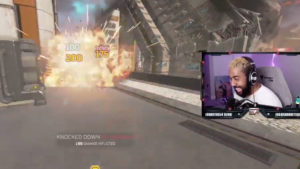 【APEX】ミニガンに夢中のランパートをグレネードで吹き飛ばして大爆笑する配信者