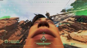 ドローンでクリプトの顔を下から見るとこうなる