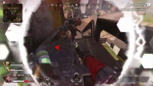 楽しそうにオクタンのナイフを振り回すプレイヤー