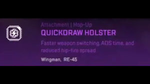 【APEX】新アタッチメント「クイックドロー」のゲーム内画像がリーク！！