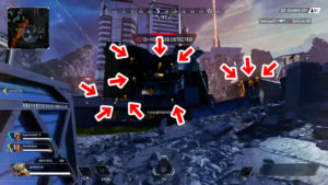 【APEX】フラグメントの駅横にある家に降下するプレイヤーの数www
