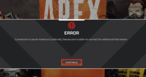 【APEX】「code:net」でログインができない場合の対処法