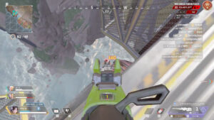 【APEX】センチネルから逃げてマップ外に落ちたバンガロールさんが落下途中にセンチネルで抜かれる動画