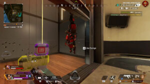 【APEX】ブラッドハウンドが宙吊りになって落ちてくる動画