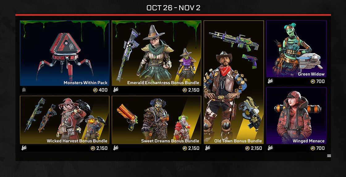Apex ハロウィンイベントが開始 過去限定スキンの再販 や イベント新規スキンの登場 など エーペックスレジェンズ攻略速報まとめ エペ速