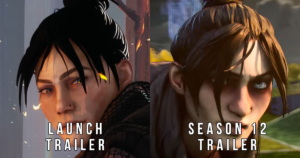 【APEX】「初期ローンチトレーラー」と「シーズン12ローンチトレーラー」のレイスの顔を比較してみた