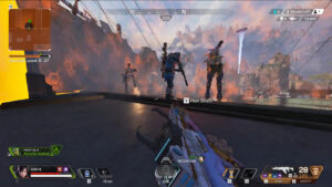 【APEX】最終リングで敵3人を高台から殴り落とすレイス