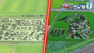 【APEX】読み込むとエーペックス公式サイトにアクセスできる「QR田んぼ」が埼玉県に登場