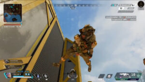 【APEX】宙に浮くブラッドハウンドからパスファインダーが産まれる映像