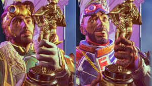 【APEX】数年前からミラージュのスパレジェに付属するポーズの「笑顔が消える」バグが発生している模様ｗｗｗ