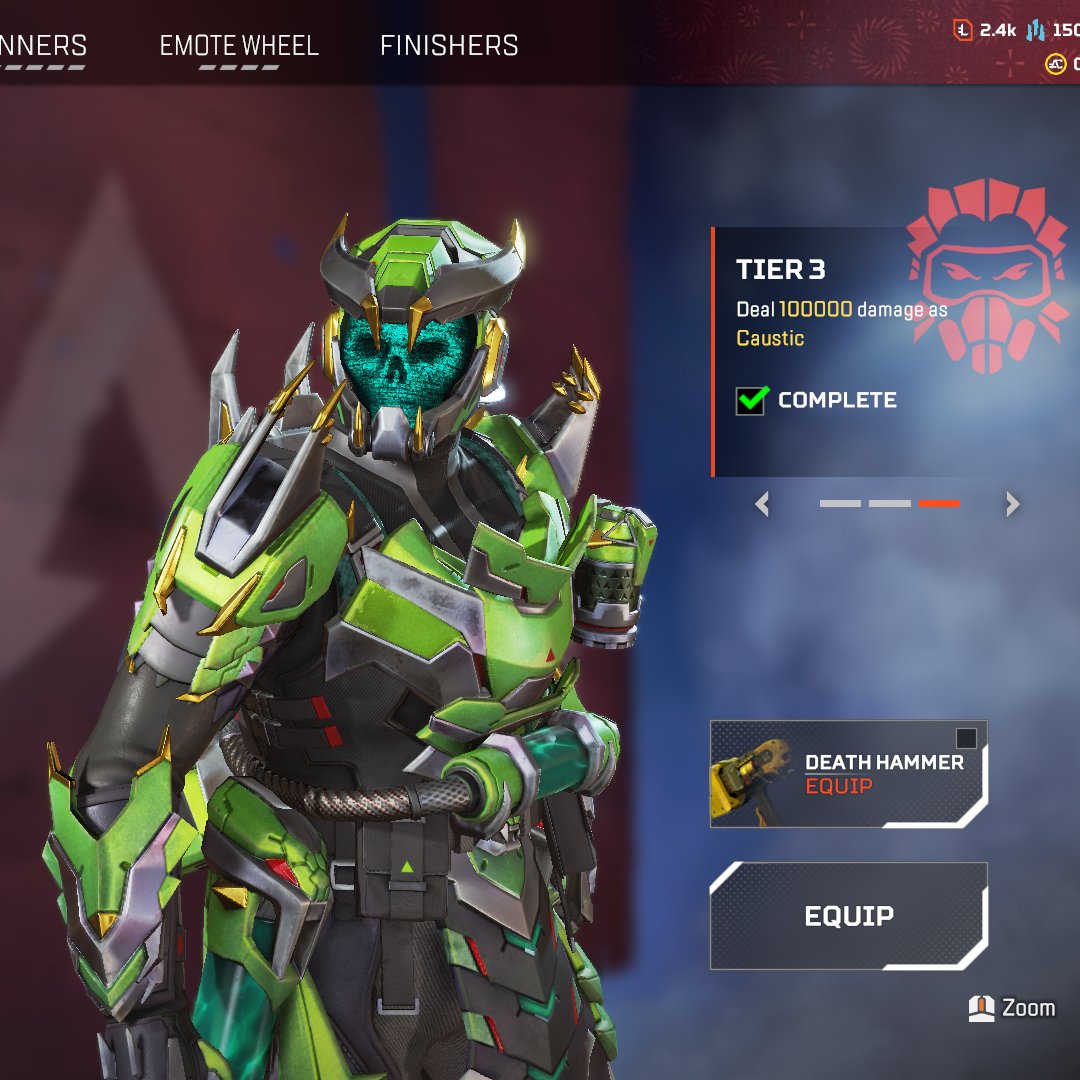 正式的 APEX】今後のイベントで登場する「コースティック」のスパレジェ ゲームキャラクター