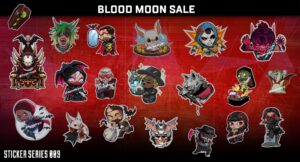 BLOOD MOON SALEのステッカー（かわいいです）