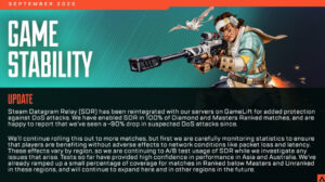 【APEX】公式によるDoS攻撃への対策の報告！