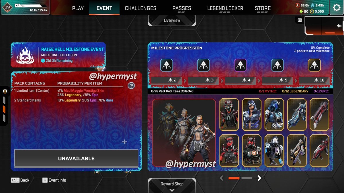 【APEX】マッドマギーのプレステージスキンが目玉のライズヘルイベントは10月15日から