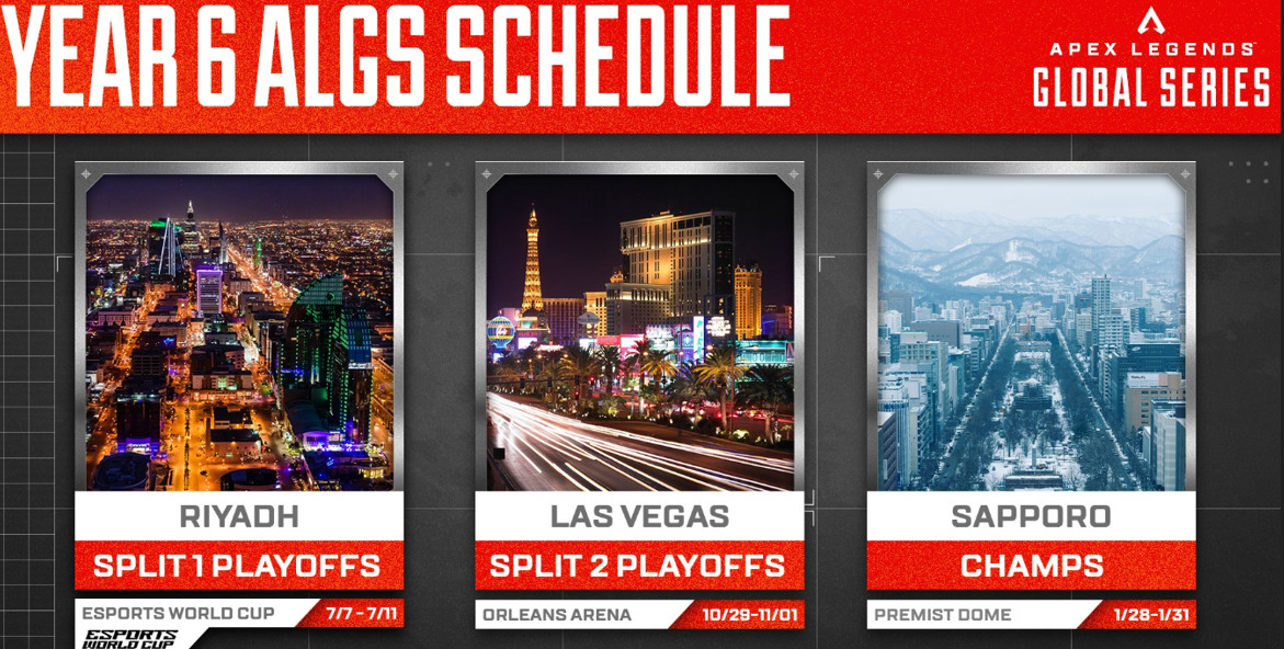 【ALGS】YEAR6のスケジュールが発表！サウジ、ラスベガス、札幌！！