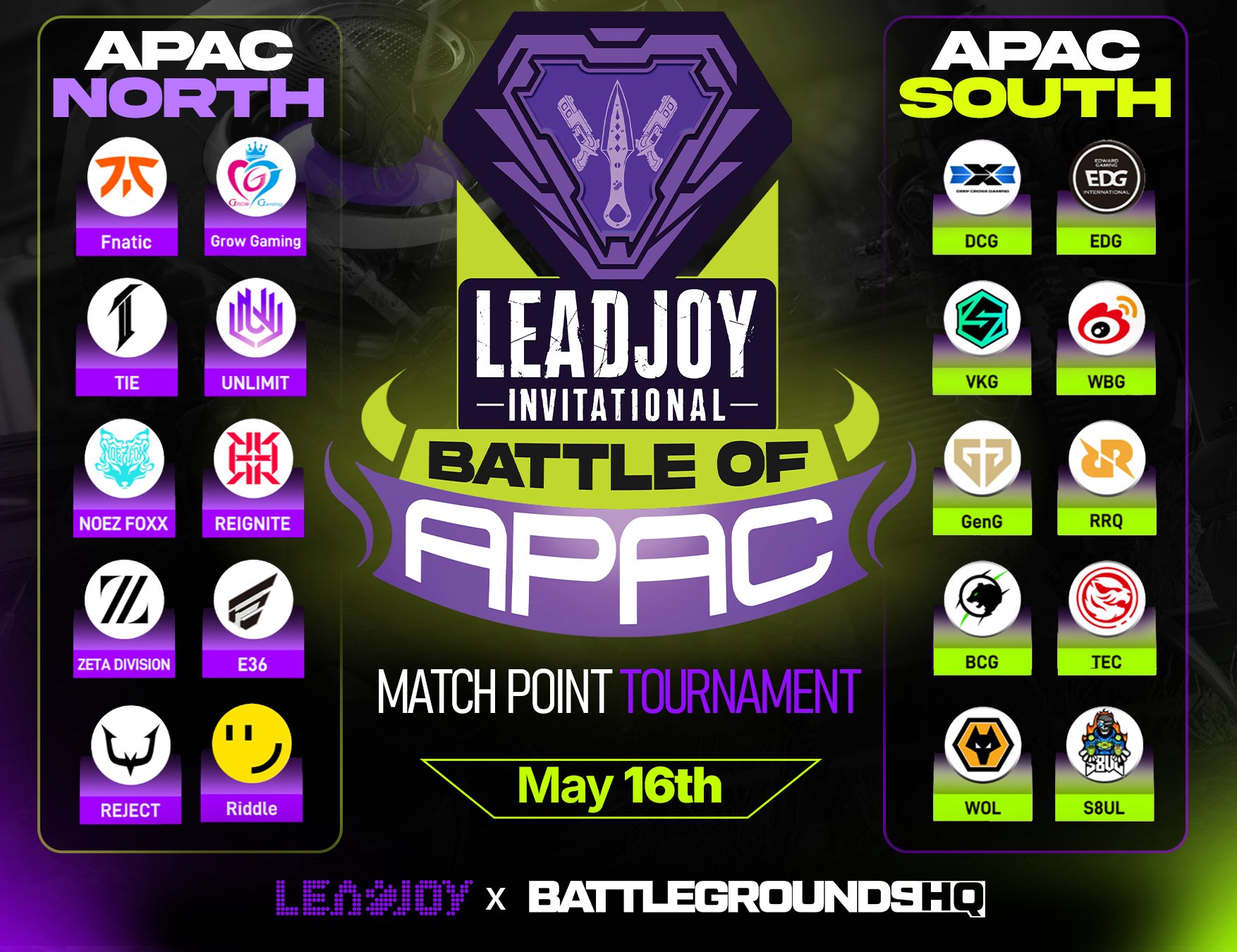【APEX】LEADJOY INVITATIONAL  Battle of APACは19:00スタート！