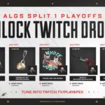 【APEX】ALGSスプリット1/EWCプレイオフ Twitch Drop無料報酬